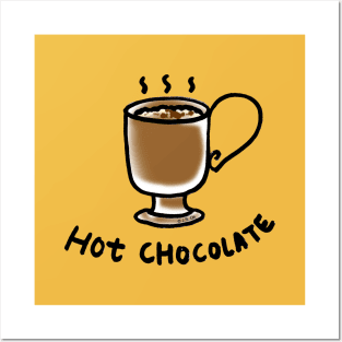 hot chocolate drink Posters and Art